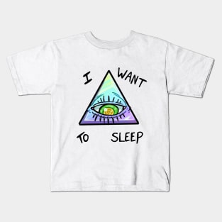 Tired Illuminati Kids T-Shirt